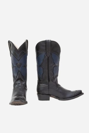 Mariposa x Sophia Scott Vegan Leather Cowboy Boots | Black