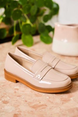 Accord Vegan Leather Loafers | Cream
