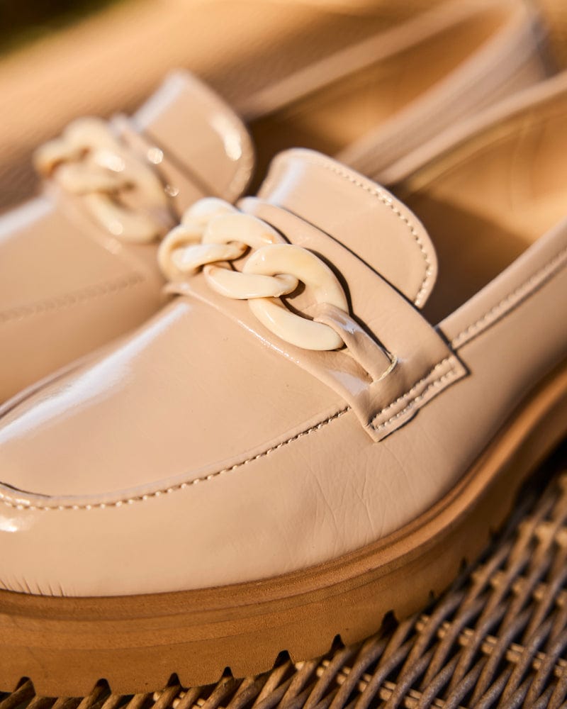 Sherlock Vegan Grain Patent Leather Loafers | Dune - Image 2