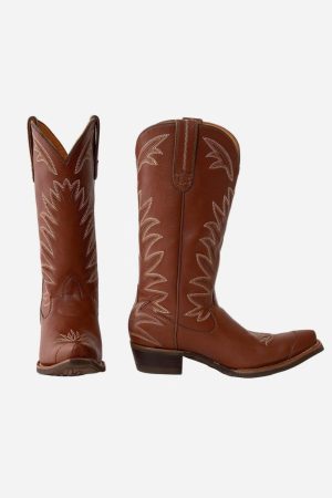 Wild Agave Vegan Leather Cowboy Boots | Saddle